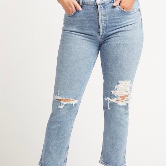 AGOLDE Riley High Rise Straight - Picture 7 of 9